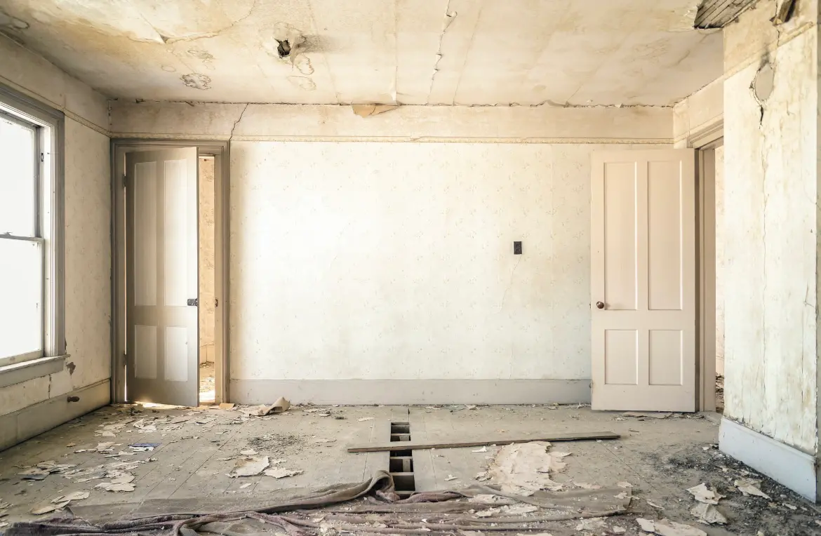 Waste disposal crew managing a cleanout project in Livonia